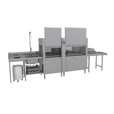 Tunnel dishwashers of the CT series